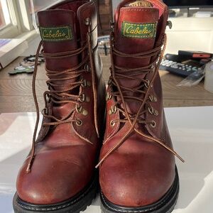 Cabela's Men's Rich Brown Leather Boots